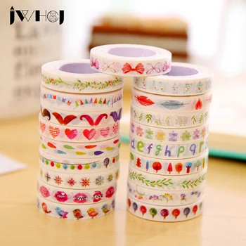 

1 pcs JDHCJ Very slim series 0.8cmX10m washi tape children like DIY Diary decoration masking tape stationery scrapbooking tools