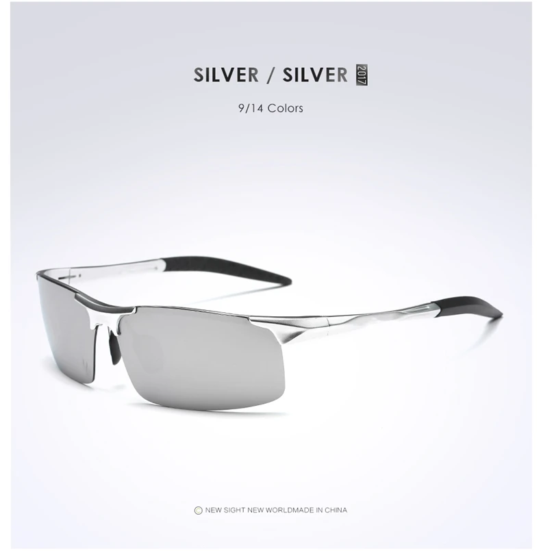 VCKA Горячие мужские алюминиево-магниевые водители ночного видения очки антибликовые поляризационные солнцезащитные очки поляризованные очки для вождения