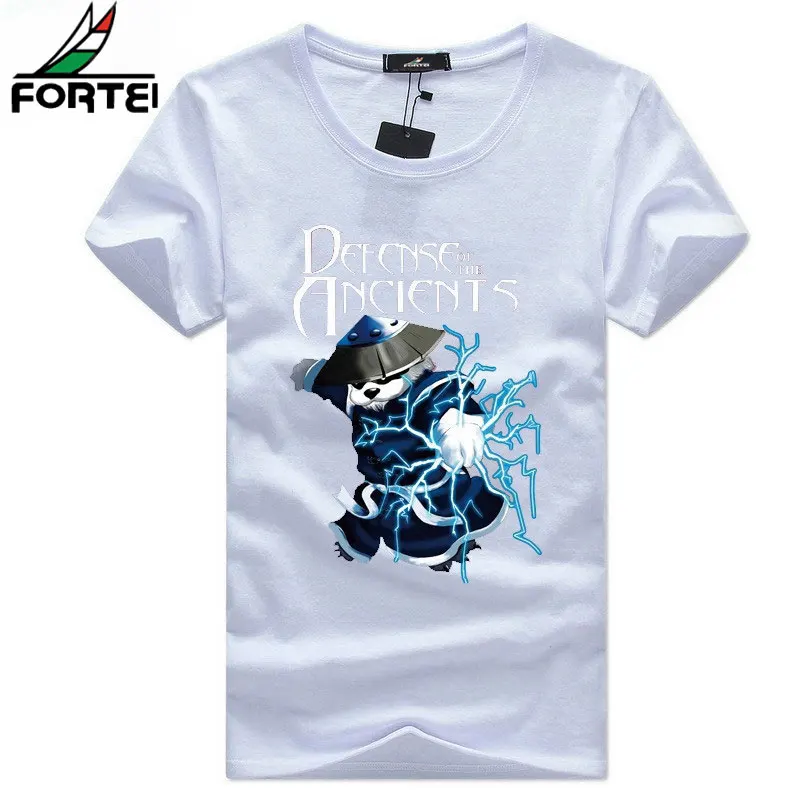 Fortei Homme одежда 5xl футболка с короткими руками медведь 2018 Колледж панда рисунком