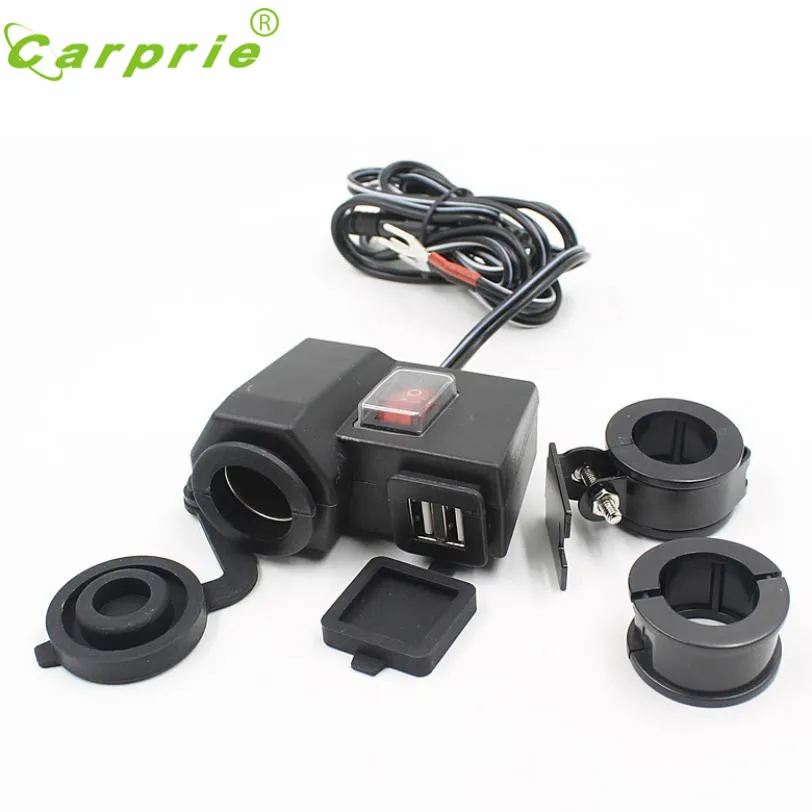 

Waterproof Motorcycle Accessory Scooter 12V 2.1A USB Charger Function without cigarette lighter socket jy2