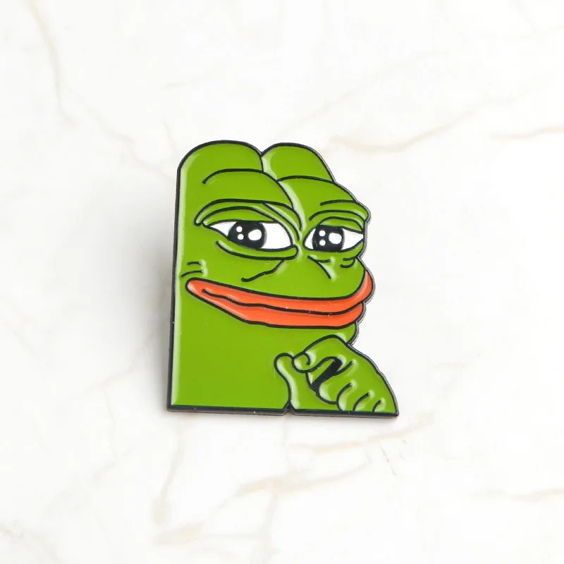 Xedz лягушка Pepe Pin неможет человек брошь грустная Лягушка Брошь обеспечивающим приятную носку; человек значки поп-культура шпильки лягушки ювелирных изделий - Окраска металла: style1