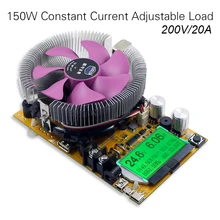 200V 20A 150W adjustable Constant Current Electronic Load Battery Tester 12V24V48V Lead-acid lithium Discharge Capacity meter