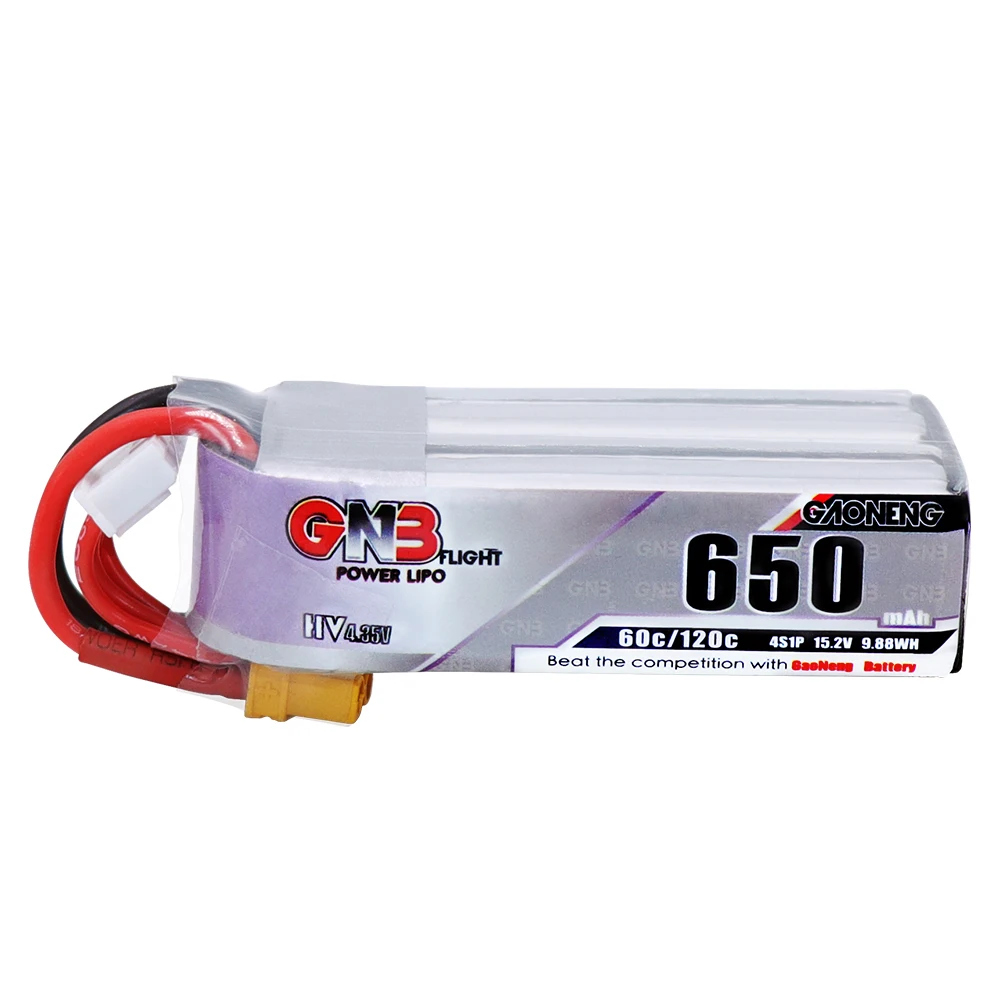 5 шт. Lipo аккумулятор Gaoneng GNB HV 650mAh 60C 1s 2s 3s 4S HV с разъемом PH2.0 XT30 для Emax Tinyhawk Kingkong LDARC TINY