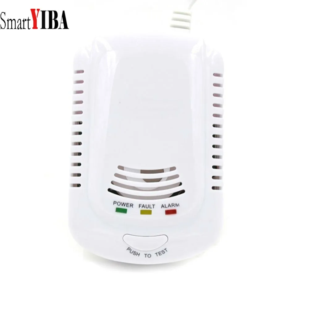 

SmartYIBA GAS SENSOR Independent Plug in Combustible Natural GAS DETECTOR GAS LEAK SENSOR Alarm withVoice Warning Kitchen Alarm