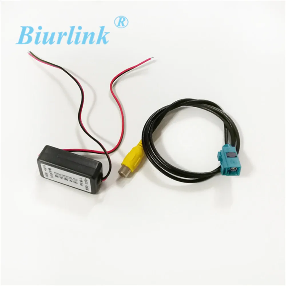 

Biurlink Car Reversing Camera RCA Adapter Power DC Relay Capacitor Filter Rectifier Adapter For VW Ford Benz