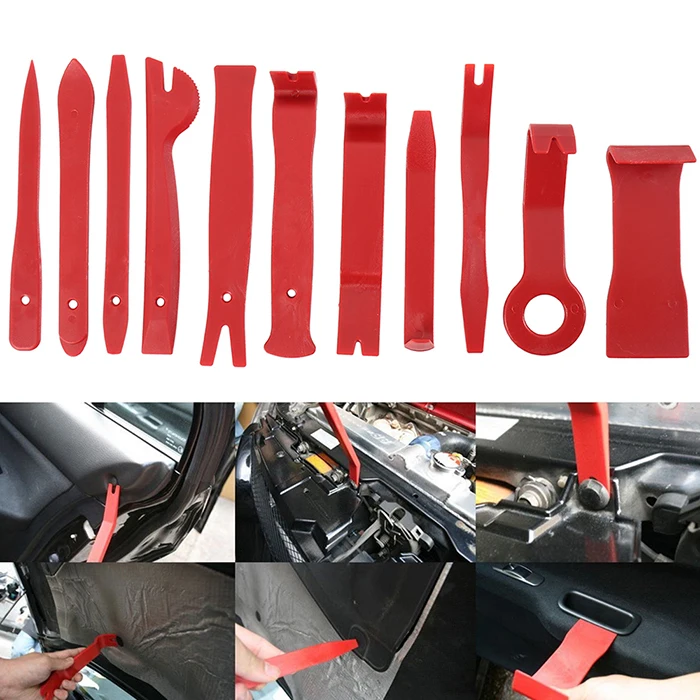 

19Pcs Auto Removal Opening Car Trim Removal Tool Pry Repair Kit Radio Panel Interior Door Clip Panel Trim Dashboard Set DIY