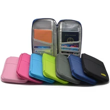 SINOKAL New Women Travel Passport Wallet Men Passport Holder Document Organizer Bag with Credit Card ID Card Cash Holder
