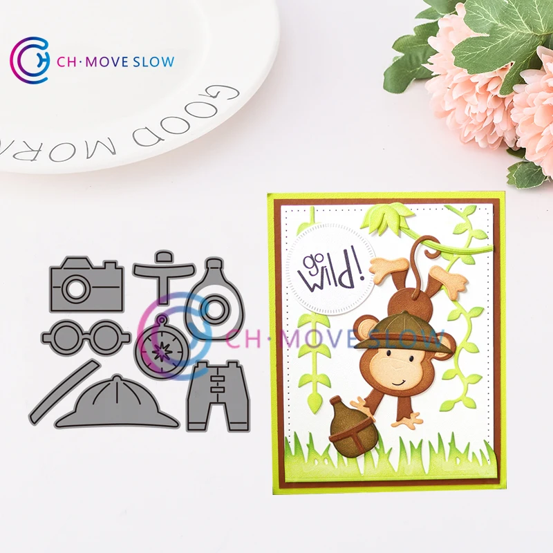 

CH Safari Accessories 2019 New Year Stitched Metal Cutting Dies DIY Scrapbooking Stamps Craft Embossing Making Stencil Cut Die