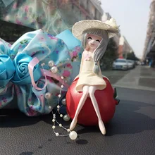 Украшение автомобиля Новинка креативные Фрукты девушка серии автомобильные аксессуары интерьер bling украшения дома аксессуары автомобиль кулон