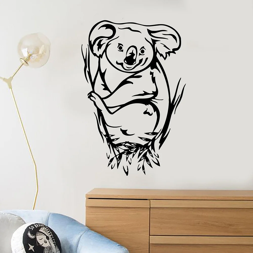 Koala Bamboo Animal Vinyl Wall Decal Home Decor Kids Room Art Mural Removable Wall Stickers