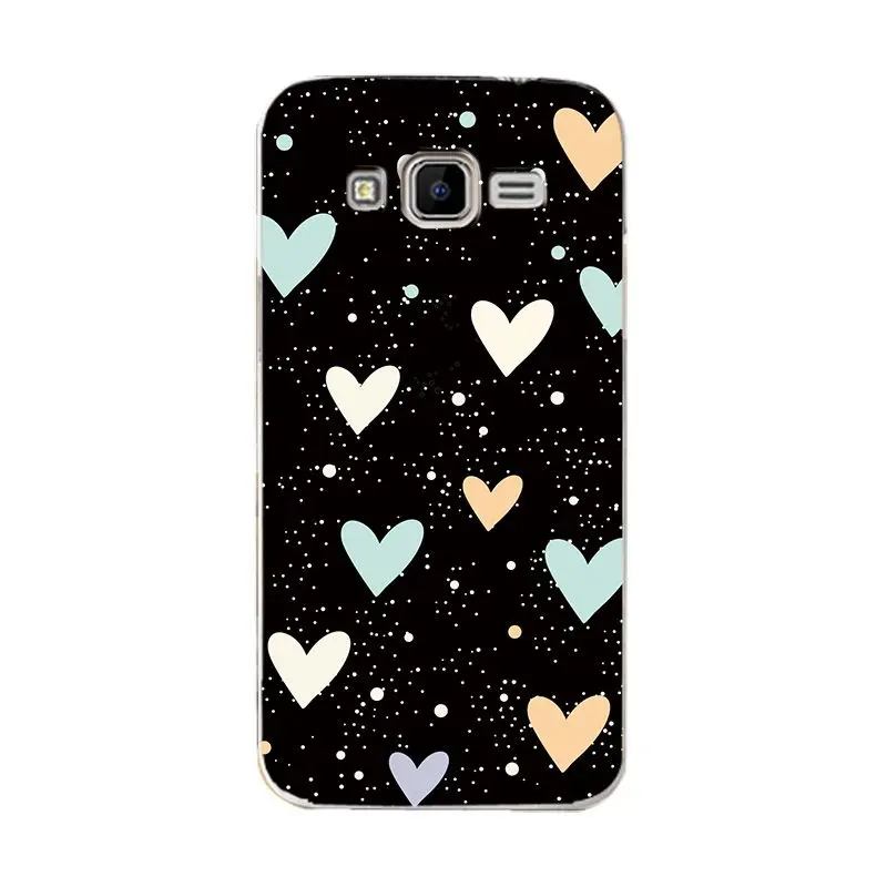 Love Heart Capa For Samsung Galaxy Core Prime G3608 Cases Cover G360 G3606 G3608 G3609 G361F G360H G360F G361H Star Phone Bags - Цвет: W84