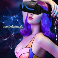 All IN ONE VR Glasses VR CASE RKA1 VR Headset Virtual Reality Glasses for 4-5.8 inches iPhone Mobile 3D IMAX Touch Control Blue