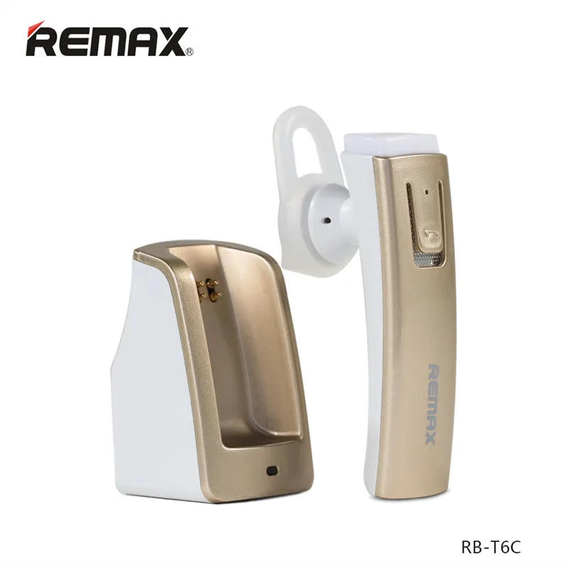 REMAX RB-T6C Bluetooth автомобильный динамик Беспроводная стереогарнитура, поддерживает все сотовые телефоны, низкая мощность долгое время ожидания для iPhone xiaomi