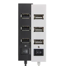 Centechia 4 порта usb-хаб 2,0 Супер Скоростной микро USB 2,0 концентратор с раздельным переключателем USB разветвитель компьютерный адаптер