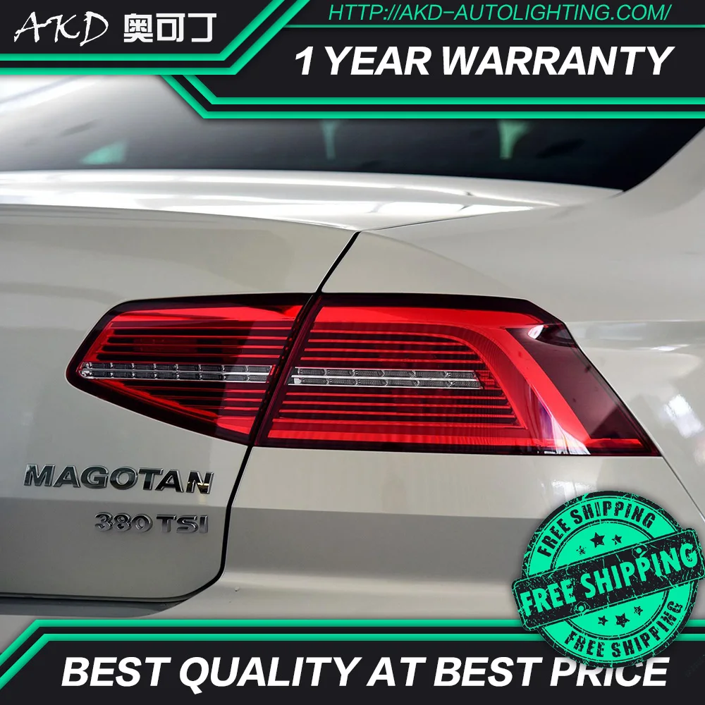 

AKD tuning cars Tail lights For VW Passat B8 EUR Verson Taillights LED DRL Running lights Fog lights angel eyes Rear parking