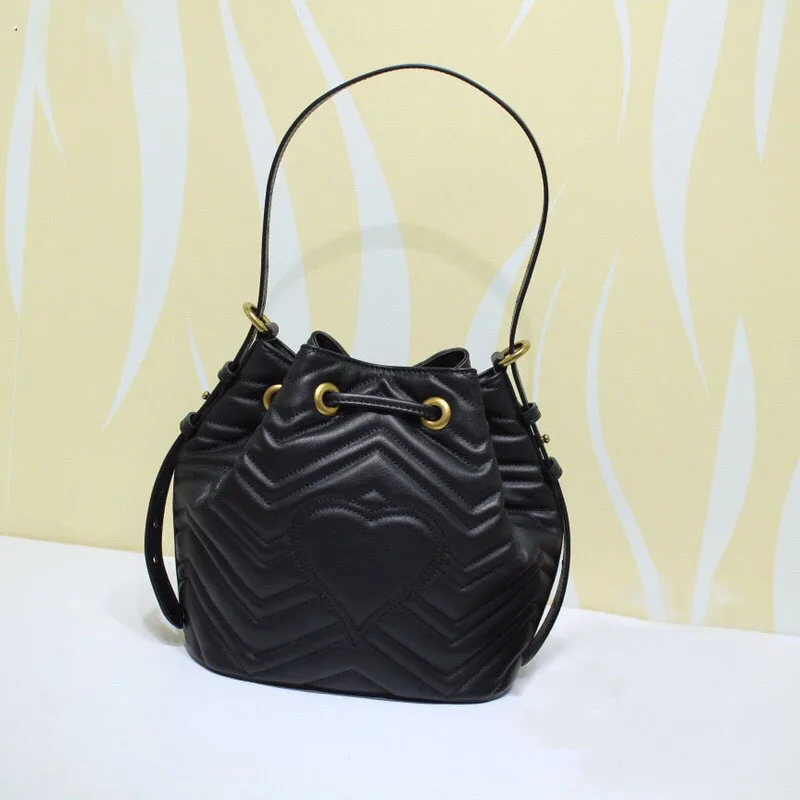 

AISAISI 2018 high quality fashion famous brand luxury able Real Leather women Drawstring bag single shoulder bags