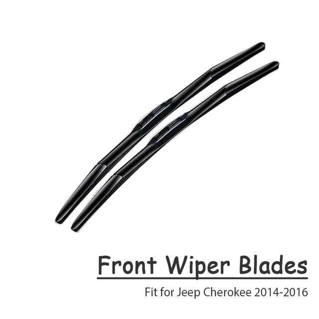 CNparts Car Windshield Rubber Front Wiper Blades Arm Kit For Jeep