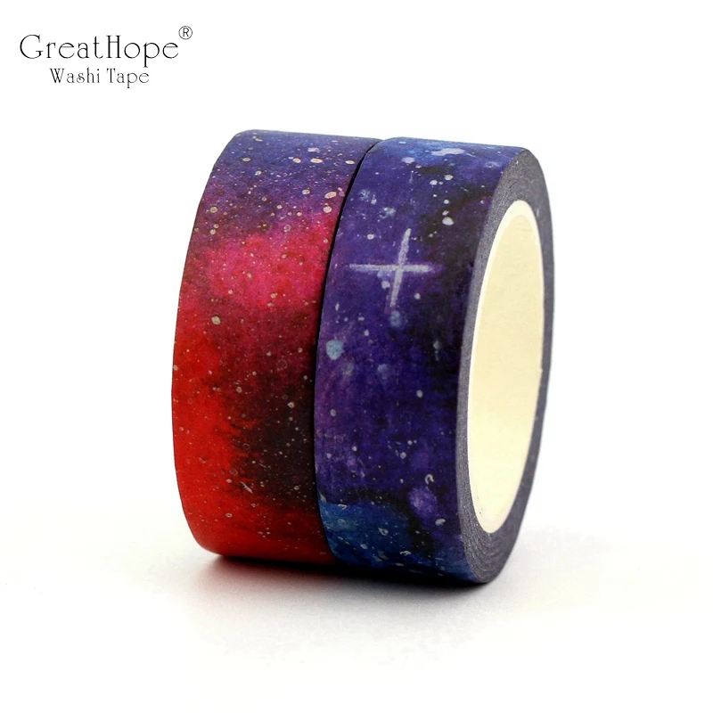 2 шт./лот Новинка! Творческая мечта звездное небо Декор Washi лента бумага DIY клейкая