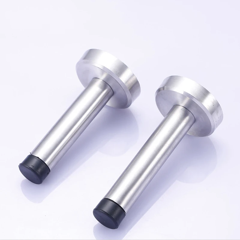 

Door Stop Bumper Wall Protector Sound Dampening Stainless Steel Wall Mount Brushed Finish LB88