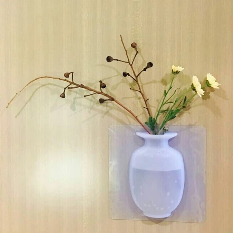 Креативные силиконовые в форме цветка горшки ручной работы на открытом воздухе вазы офисные цветы ваза, домашний декор
