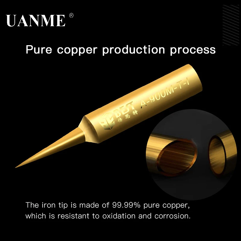 

BST A-900M-T-I A-900M-T-IS A-900M-T-SK Pure Copper Soldering Iron Tip For Solder Station Tools