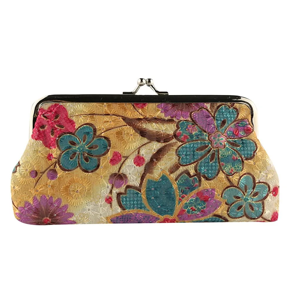 

XINIU Brand Wallet Women Coin Purse Cute Wallet Lady Retro Vintage Flower Small Wallet Hasp Purse Kawaii Bag Clutch Bag 2019 NEW