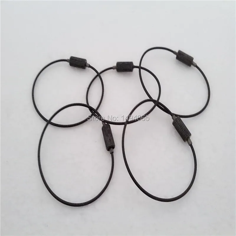 10 pieces/lot 100 Stainless Steel Wire black package plastic wire rope