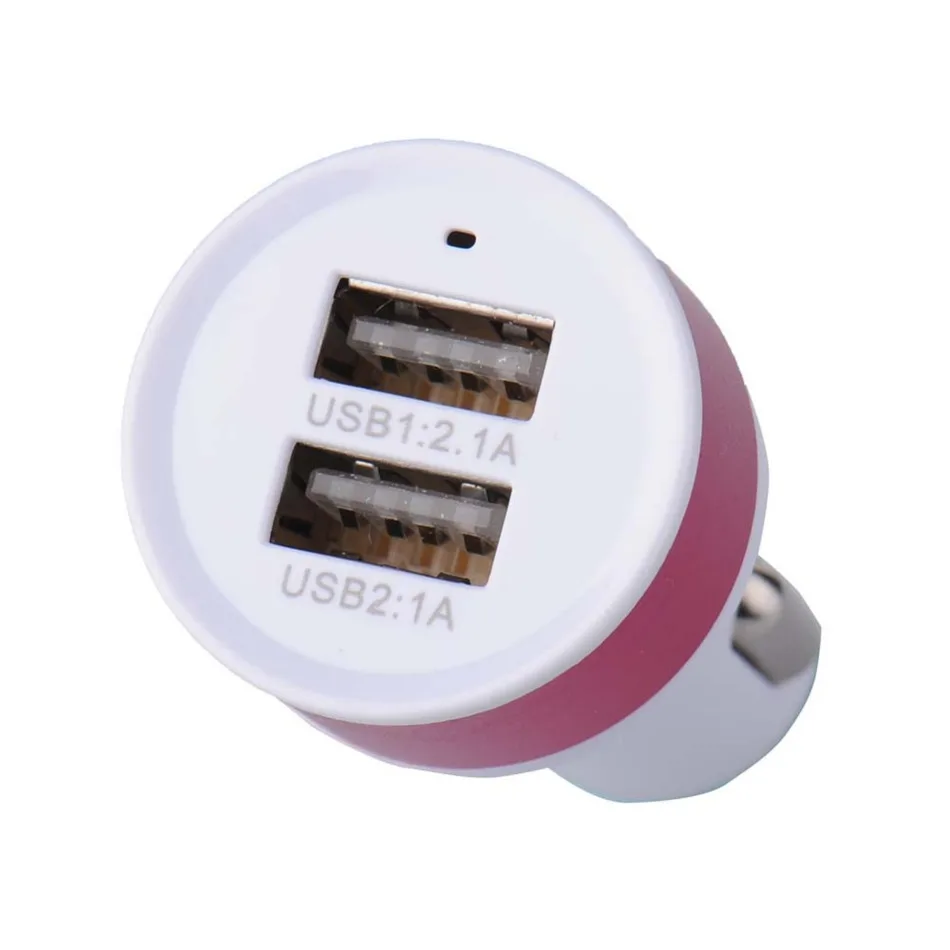 Автомобильное зарядное устройство с двумя USB портами 12 В 5 2 1 а/1 А|charger for iphone|charger