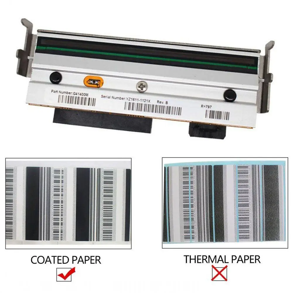 Новая совместимая термопечатающая головка для принтера штрих-кода Zebra S4M 203dpi Номер детали G41400M