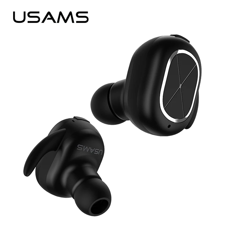 USAMS In-ear Wireless Bluetooth V4.1 Earphones 2 in 1 Smart Connect HD Noise Reduction Hands-free Microphone MIC Stereo Headset USAMS In-ear Wireless Bluetooth V4.1 Earphones 2 in 1 Smart Connect HD Noise Reduction Hands-free Microphone MIC Stereo Headset