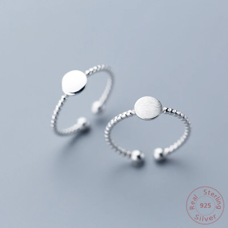 

Fashion Simple Original 925 Sterling Silver Screw Ring for Women Punk Retro Ring Female Jewelry