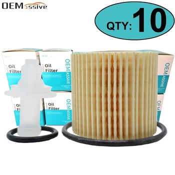 

Ten(10pcs) 04152YZZA6 Car Engine Oil Filters For Toyota C-HR Corolla Prius V Scion IM XD Pontiac Lexus 04152-37010 0415237010