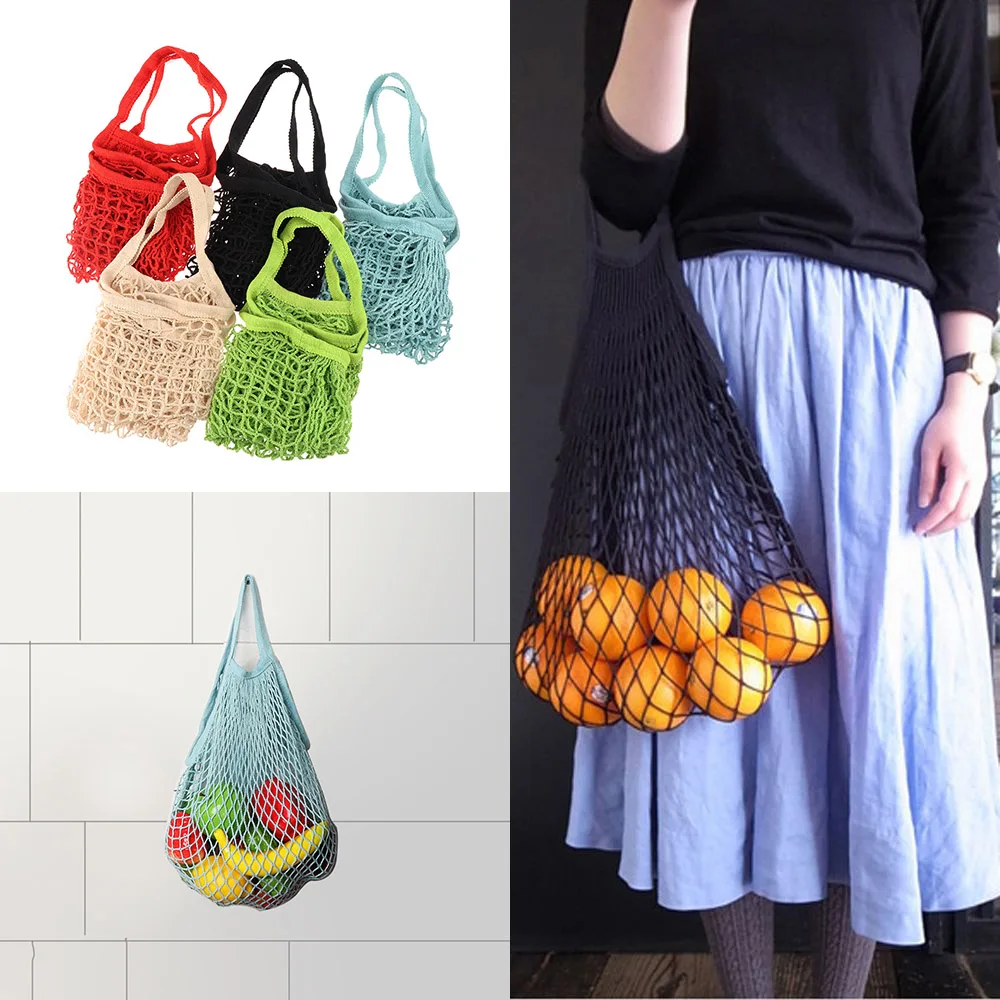 

Mesh Net Shopping String Bag Reusable Turtle Bag for Kitchen Foldable Hanging String Fruit Storage Handbag Totes Wholesale