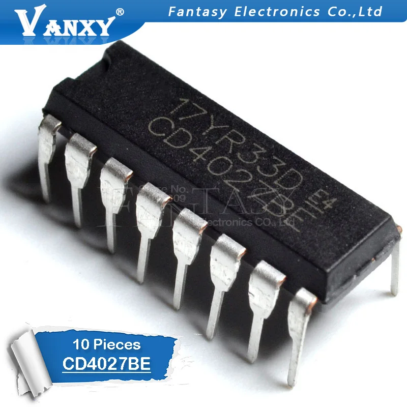 

10PCS CD4027BE DIP16 CD4027 DIP CD4027BE new and original IC