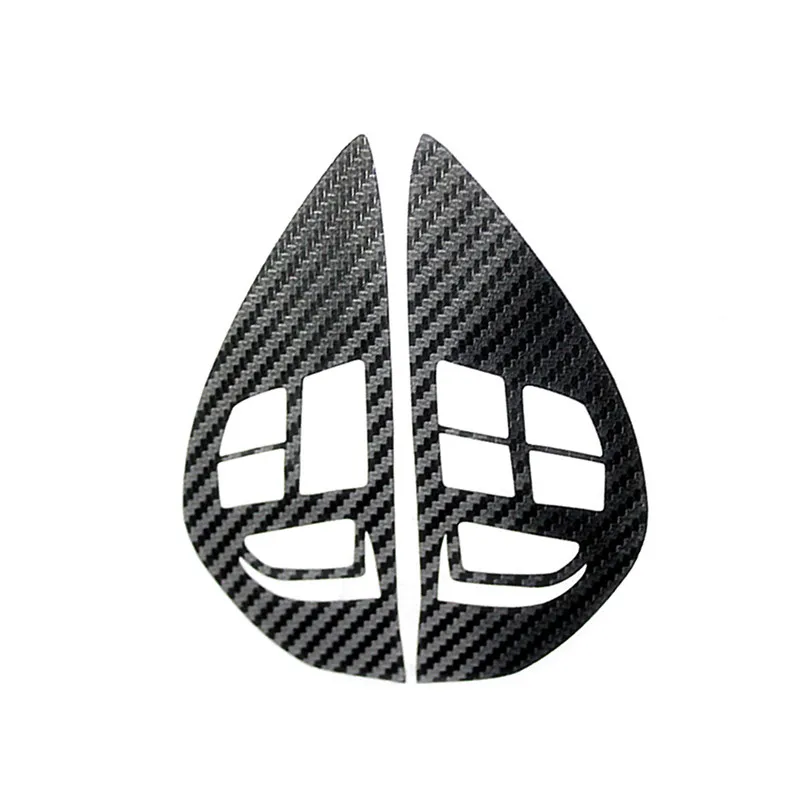 Аудио круиз управление Кнопка рулевого колеса переключатель кнопка наклейка крышка Накладка для Mitsubishi ASX Lancer Outlander RVR Pajero Sport - Название цвета: Черный