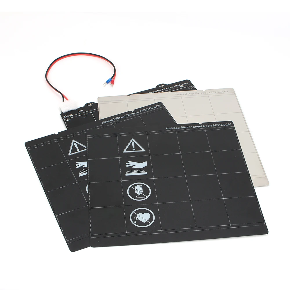 Termistor + Chapa de Aço Preta para Prusa Kit de Fiação Clone Prusa Cama Aquecida Magnética 24v Mk52 2 Pçs Etiqueta Mk3s i3 Mk3 11 chapa de aço 2 pçs etiqueta preta para prusa i3 mk3 mk3s