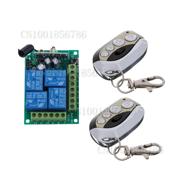 

NEW !!! DC 12V 10A 4CH Learning Code 315MHz/433.91Mhz Wireless Remote Control Switch System ON OFF Transmitter