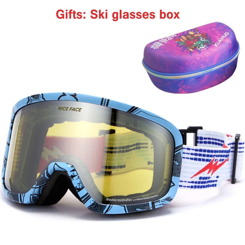 Free Shipping Brand Ski Goggles/Box Gift Man/Woman Snowboard Helmet