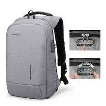 

Kingsons 2018 New School Bag Backpacks Anti-theft Lock Backpack Phone Sucker Laptop Bags 13''15'' USB Charging Fashion Backpacks