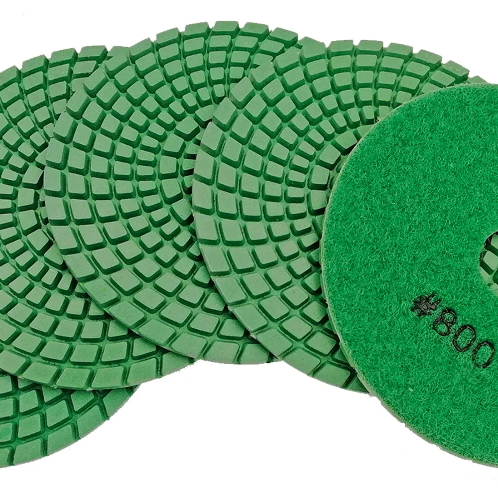 800# Diamond flexible Wet polishing pad for stone, Dia 100mm, 8piece/set