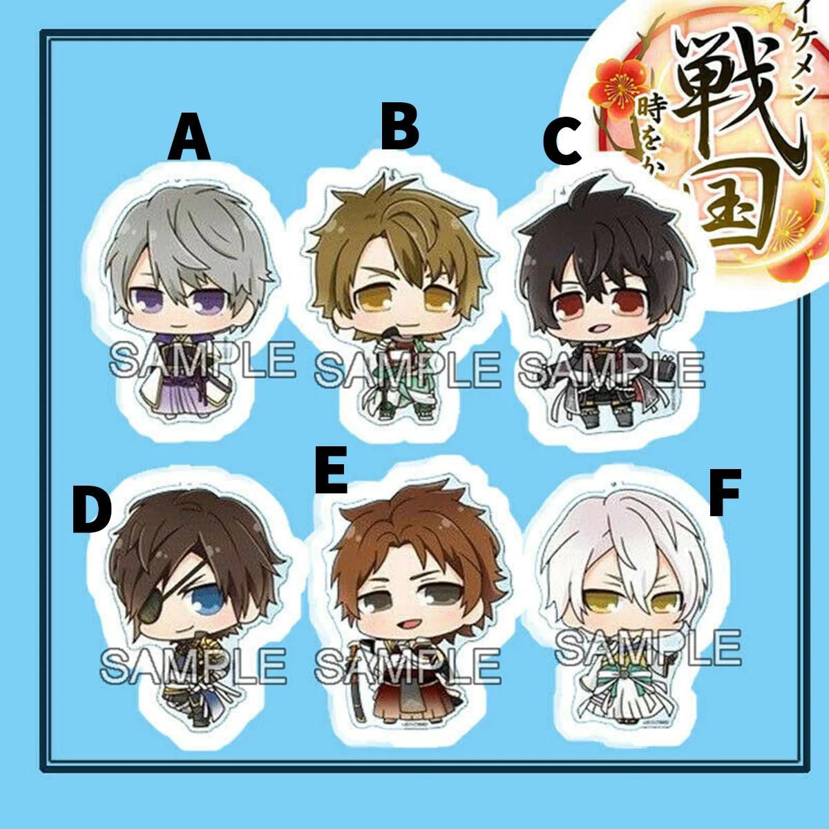 

Ikemen Sengoku NOBUNAGA ODA Acrylic Keychain Strap Keyring Anime Q Version 5cm