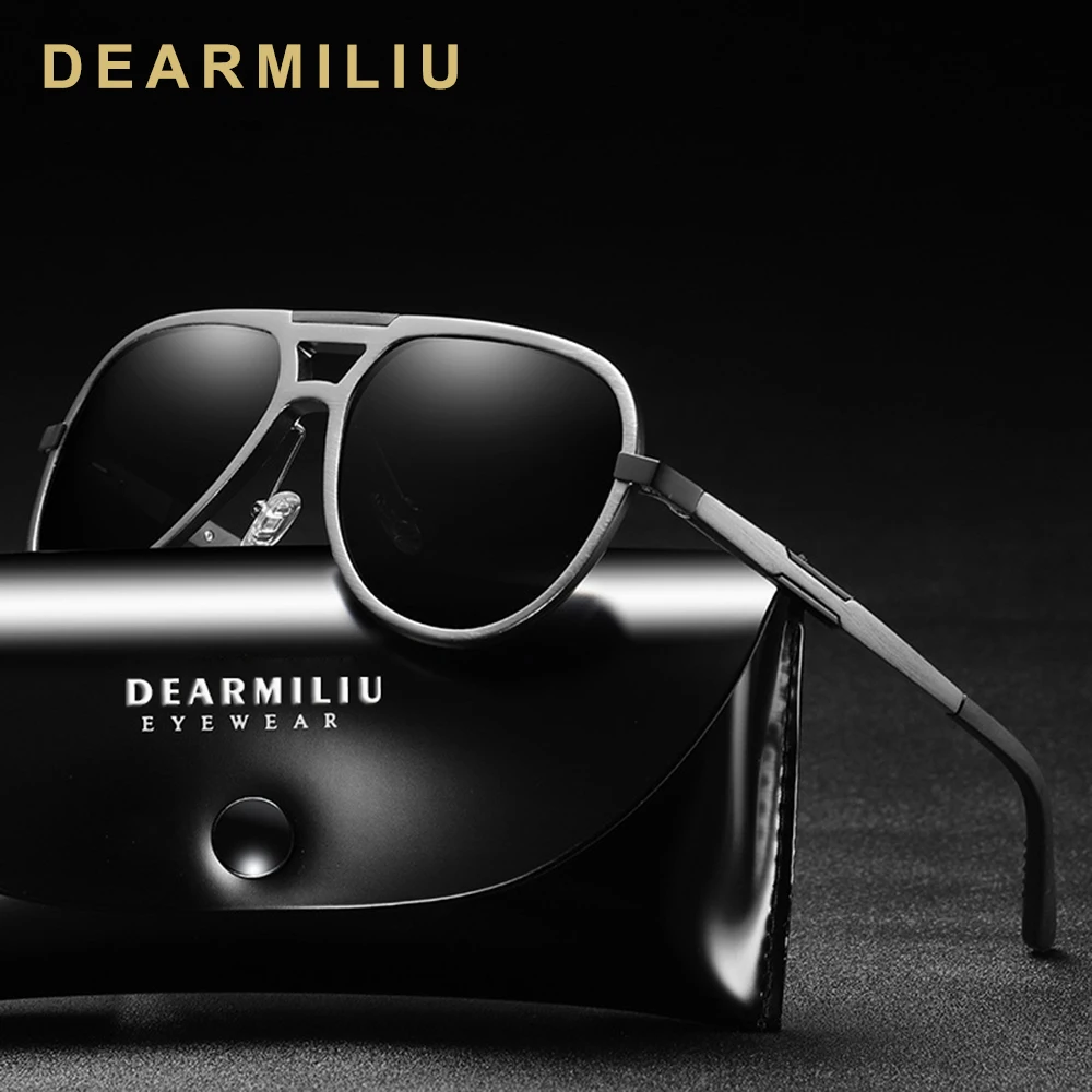 

DEARMILIU Unisex Aluminum magnesium Classic Polarized Sunglasses Men Women Driving Sun Glasses Male Goggle UV400 Gafas De Sol