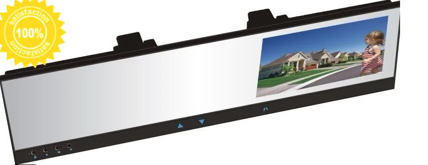 

car camera dvr 4.3 TFT LCD monitor HD 720P dvr recorder camera 4.3"vehicle rear view mirror blackbox dvr touch botton