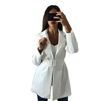 Blazer & Suits 2018 Spring Autumn Women's Blazers New Jackets for Women Suit European Style Slim Lapel Hot Blazer With Belt Blazer & Suits 2018 Spring Autumn Women's Blazers New Jackets for Women Suit European Style Slim Lapel Hot Blazer With Belt