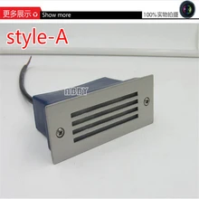 2*1 Вт светодиодный подземный свет, водонепроницаемый светодиодный наземные светильники Светодиодный утопленный светильник плинтус