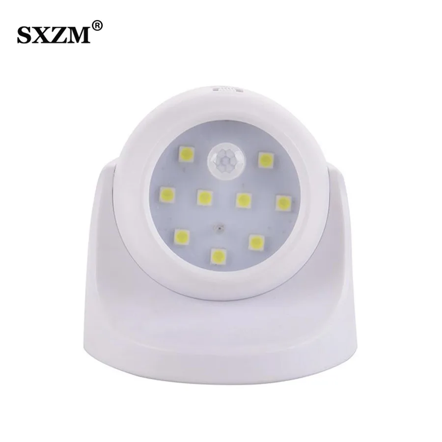 

Led Motion Sensor Light Waterproof Wireless wall lamp 9Leds Battery Operated 360Degrees Ceiling Mount