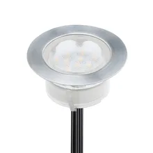 Встраиваемый светодиодный светильник для наружной отделки Подземный светодиодный светильник для патио DC12V 1,5 Вт IP67 Светодиодный светильник из нержавеющей стали