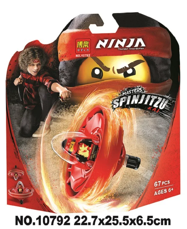 Bela 10792 Ninja Movie Kai - Spinjitzu Master Set Building Blocks Toys Compatible With Bela