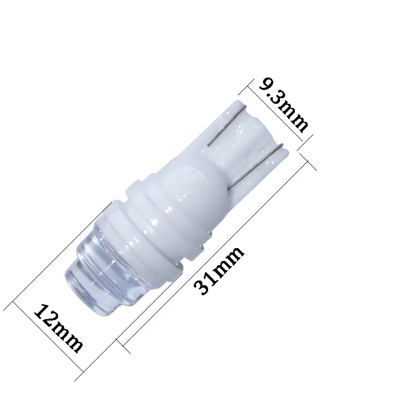 100 шт. T10 led керамическая W5W многослойная линза 3 MD 2835 боковые маркер лампы авто