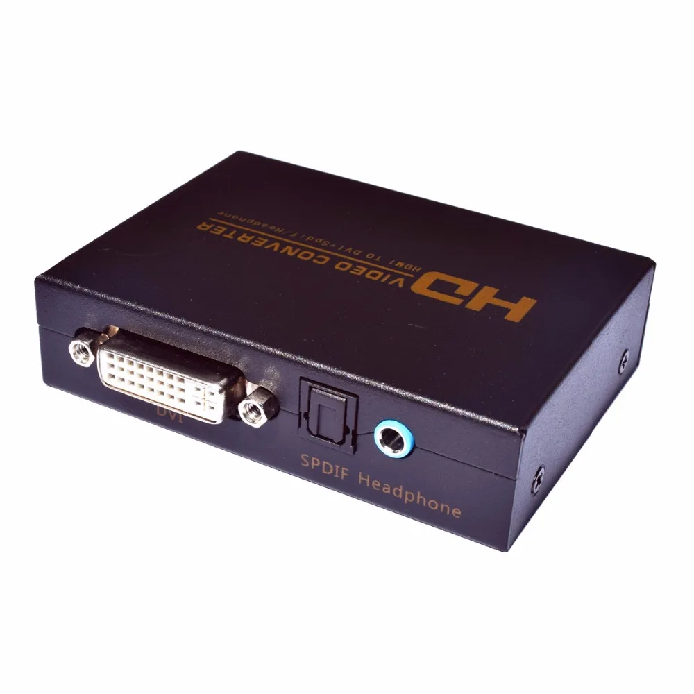 Kebidu HD видео конвертер HDMI/DVI+ SPDIF наушники DC 5 V 5.1CH 2.1CH для ТВ проектор монитор HDMI, DVI DTS AC3 PCM с адаптером селфи-Стик